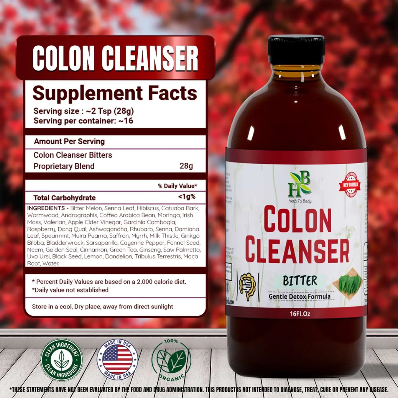 Colon Cleanse Bitter Tonic