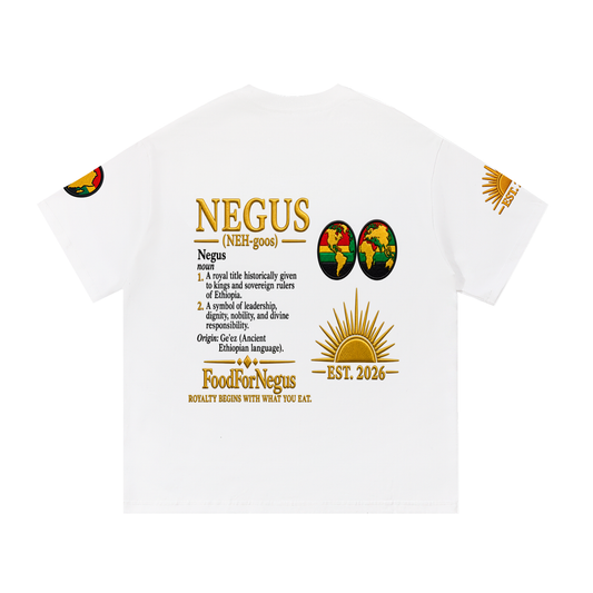 Food For Negus (NEH-goos) Cotton Tee