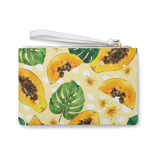 Papaya Tropical Clutch Bag