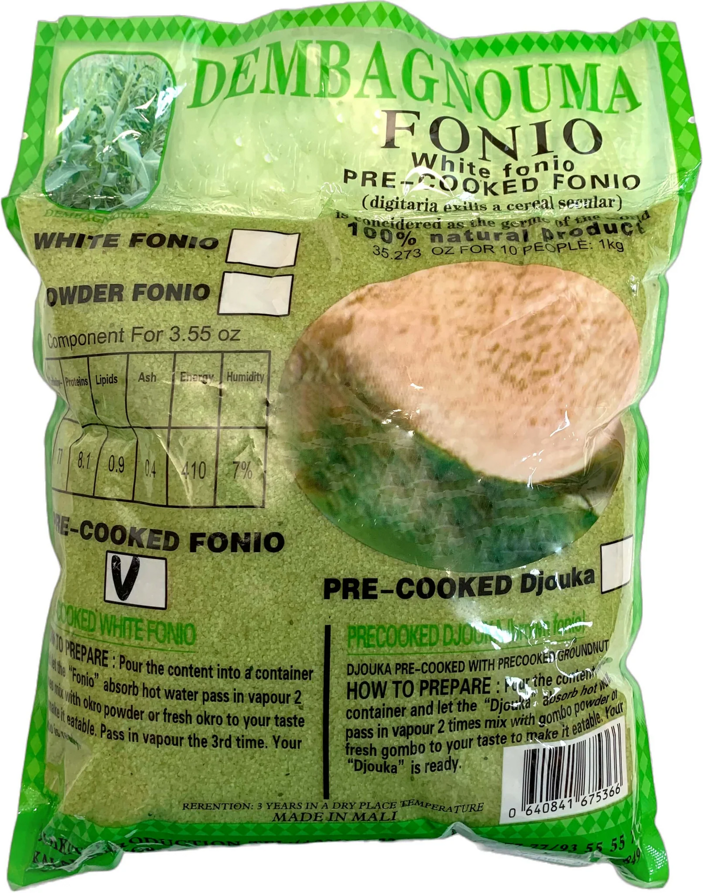 Fonio –– [Gluten Free - High Fiber]