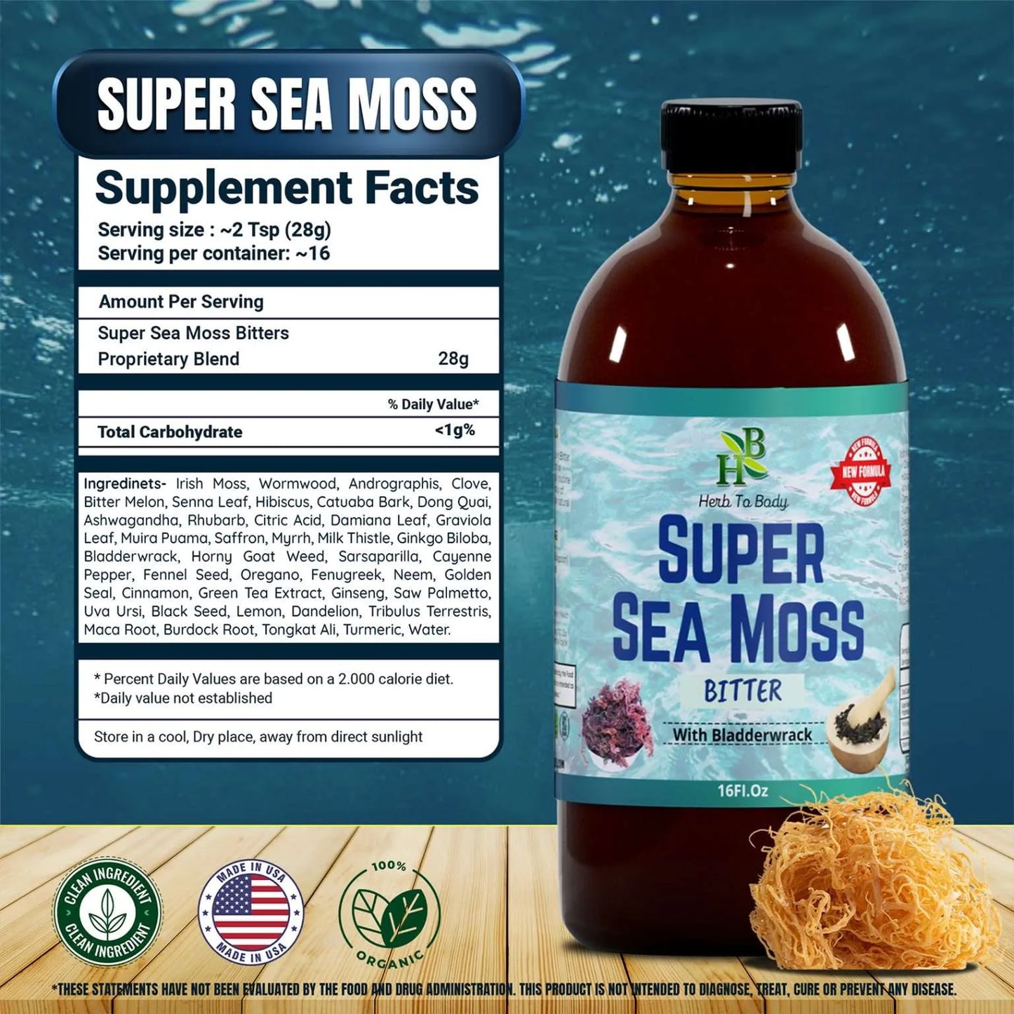 Super Seamoss Bitter Herbal Tonic
