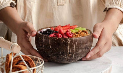 Coconut Bowl-plus Free wooden spoon