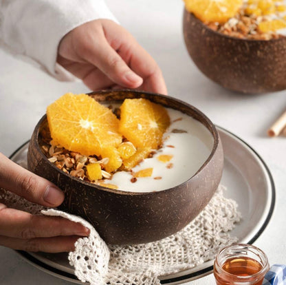 Coconut Bowl-plus Free wooden spoon